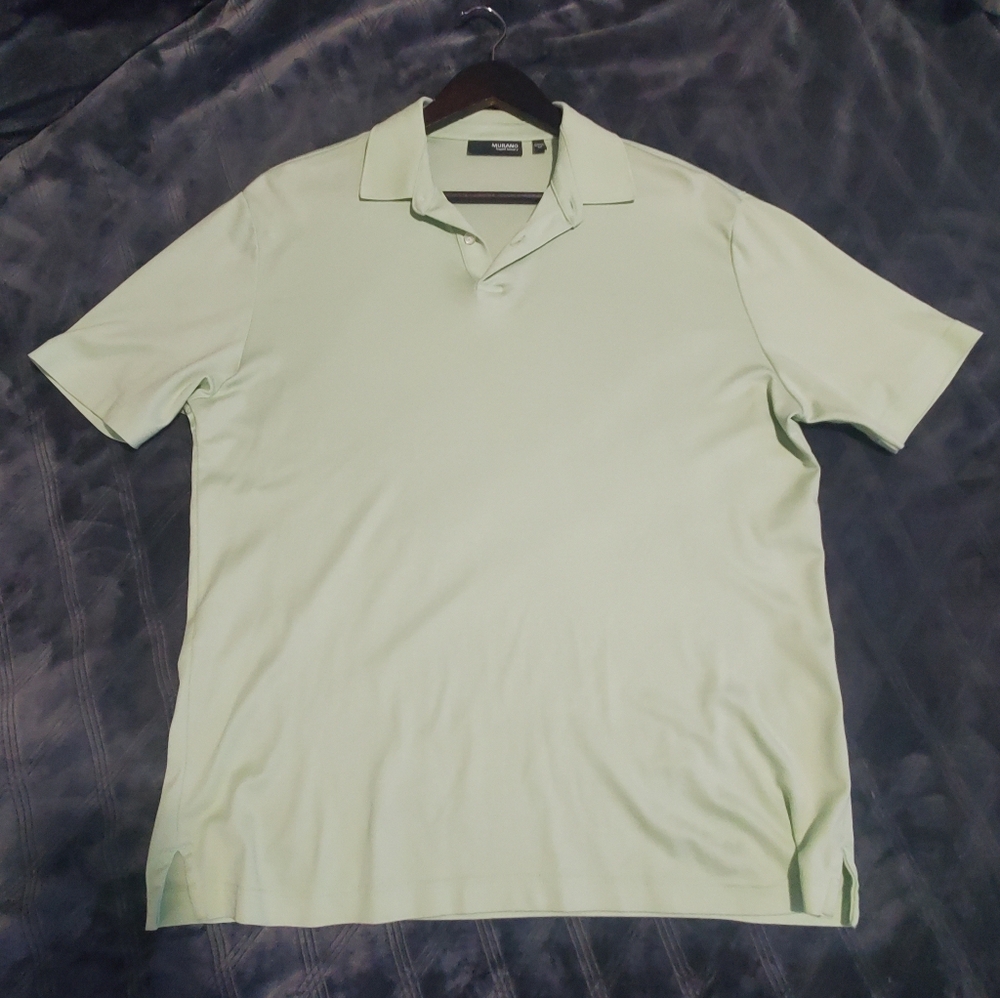 Murano Liquid Luxury Men's Light Green Polo Shirt